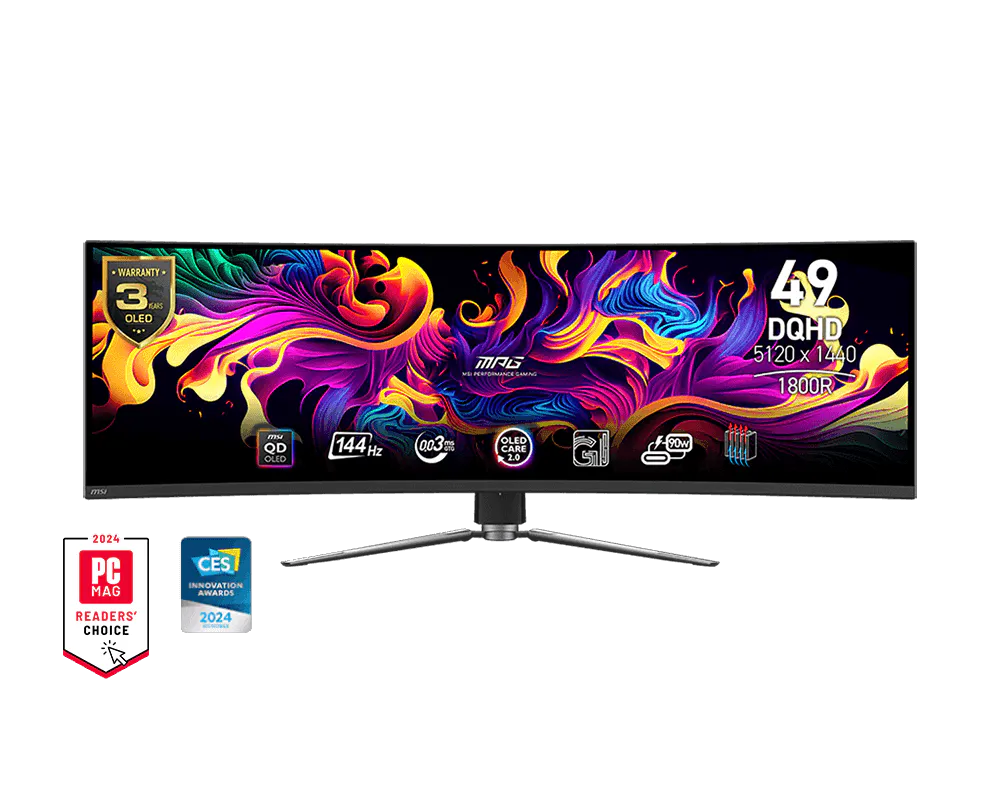 Écran Gaming Incurvé MSI MPG 491CQP QD-OLED 49" Dual 144Hz - Image 1